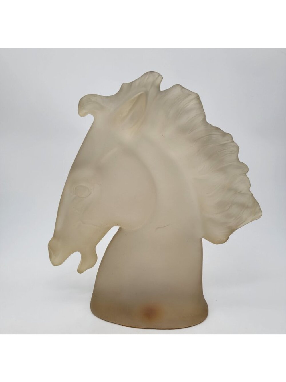 Vintage 1970s Austin Productions Lucite Horse Head Statue - Picture 4 of 11